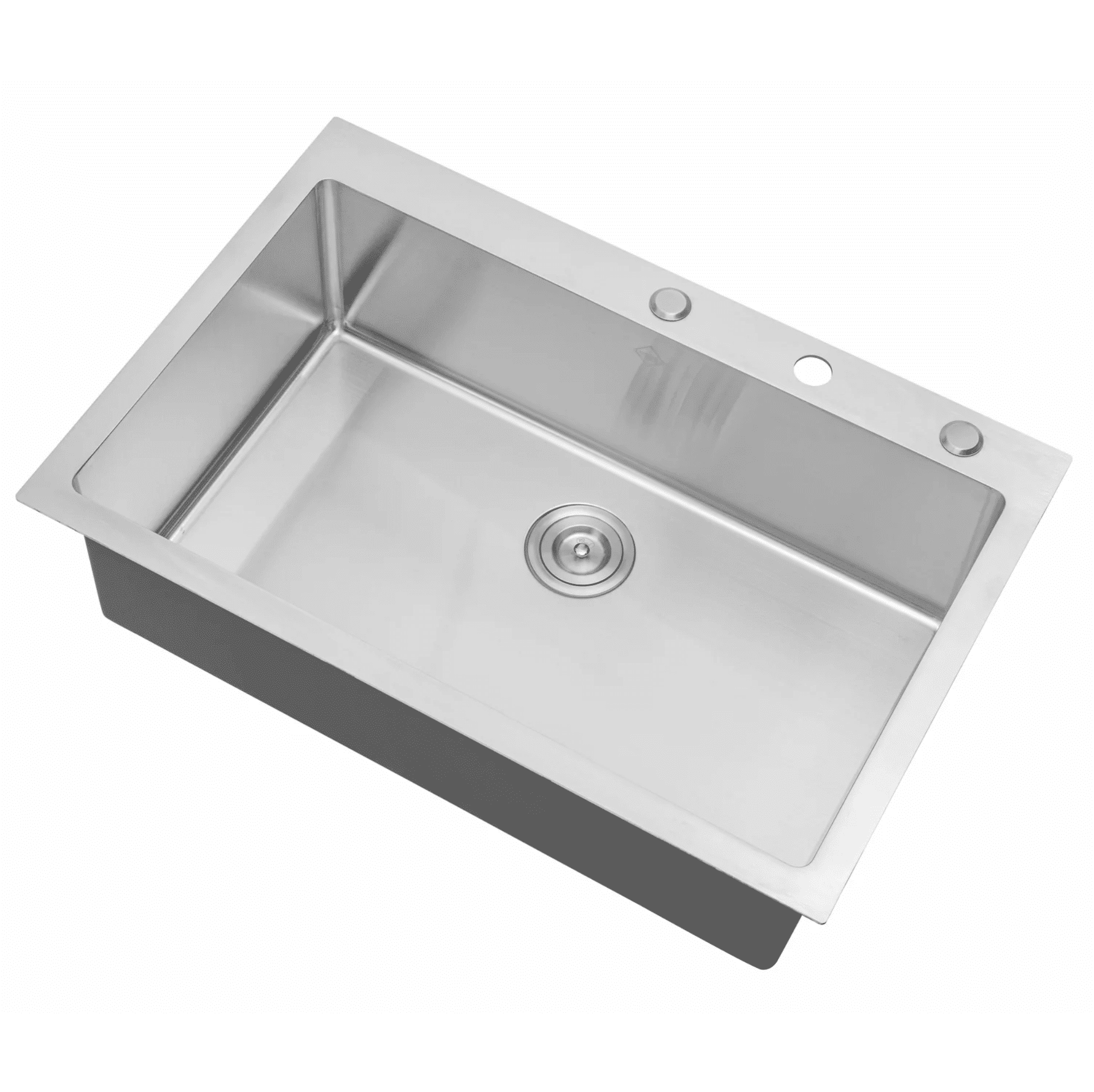 16 Gauge Large Single Bowl SS Sink Countertop Solutions