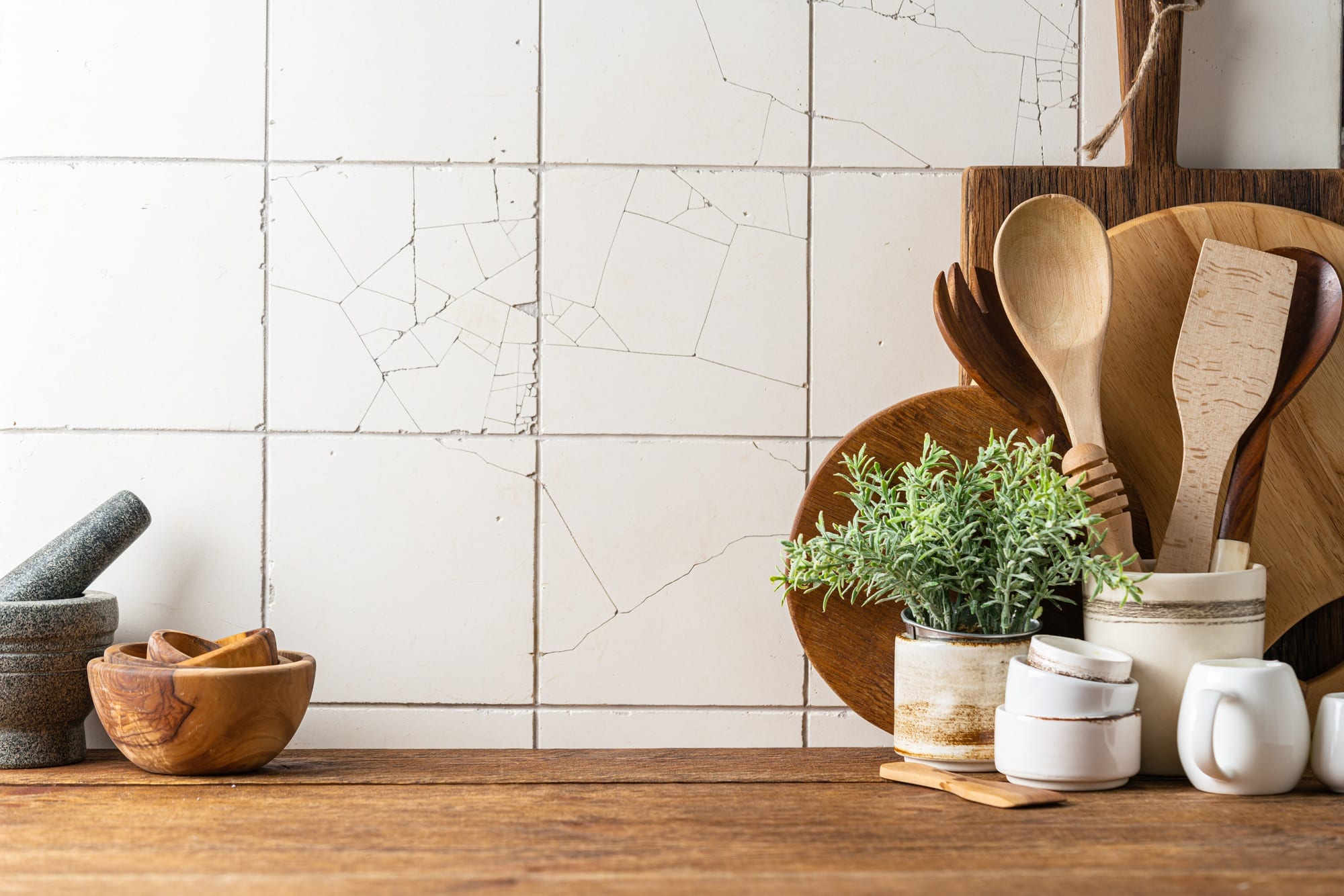 Kitchen utensils background