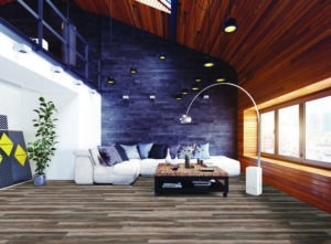 modern loft living room interior.