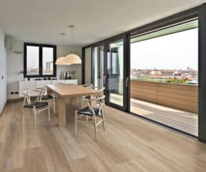dining room in the attic