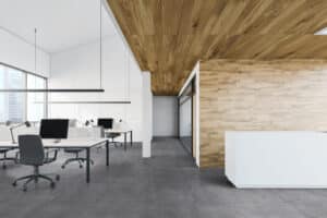 Open space office and reception