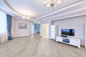 Russia, Moscow region - interior design living room in luxury ne